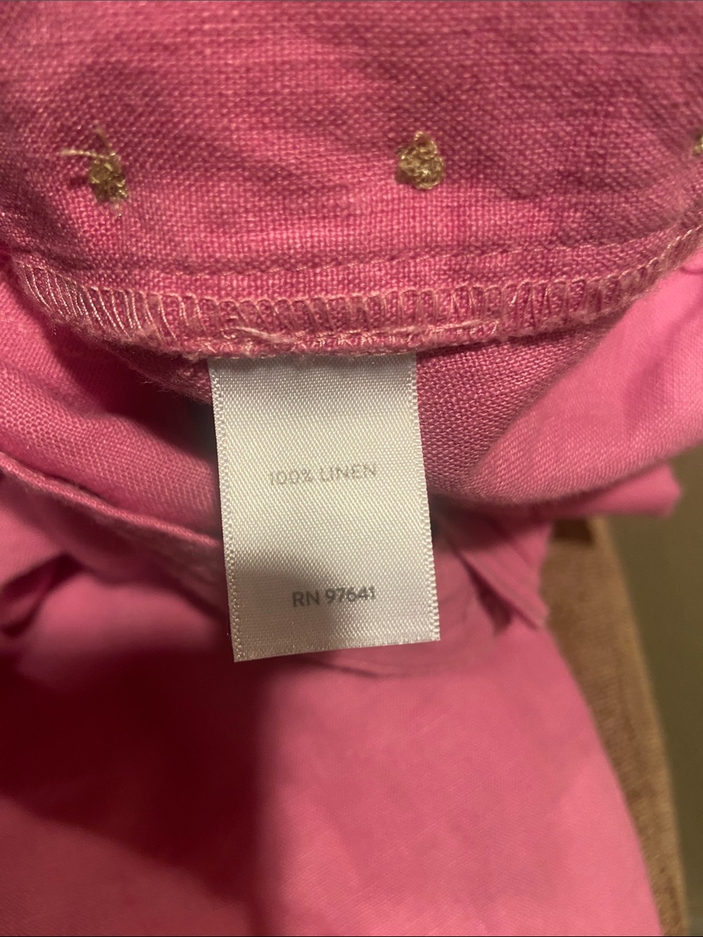 J. Jill Bright Pink Wide Leg Button-Accent Pants - Picture 3 of 9